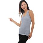 Tutku 0145 Kadın Gri Kalın Askılı Spor Atlet