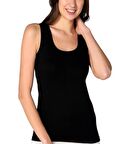 Tutku 0145 Kadın Siyah Kalın Askılı Spor Atlet