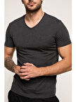 GOLDENBAY 2552 Erkek V Yaka Kısa Kollu Üst Termal Sıcak Tutan İçlik