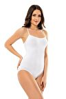Modinn 1620 Kadın İnce Askılı Ripli Çıtçıt Body