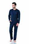 Pierre Cardin 5454 Erkek Uzunkollu Penye Pijama Takımı