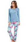 Alperi 79-466 Kadın Uzun Kol Pijama Takım