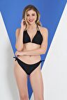 Ruko Maio 2318-4 Kadın Üçgen Boyundan Bağlamalı İpli Bikini