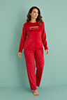 Gd Goldoremi 13309-3 Kadın Stronger Kadife Uzun Pijama Takım