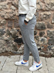 Gd Goldoremi 6649 Erkek Likralı Slim Fit Beli Lastikli İpli Çelik Kumaş Rahat Jogger