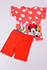 KIZ ÇOCUK ŞORTLU TAKIM MİNNİE MOUSE BASKILI A75