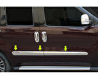 Yan Kapı Çıtası Krom 4 Parça Doblo-2 Panel Van LAV 2010 Ve Sonrası Modeller İçin