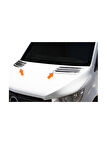Kaput Havalandırma Abs Krom 2 Parça Sprinter Van 2006-2018 Arası Modeller İçin