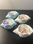 Hediyelik Dekoratif İkili Set Deniz Kabuğu Mum %100 Doğal Soya Wax