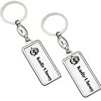 Madencilere Özel Çift Taraf Baskılı Dikdörtgen Krom   Anahtarlık