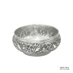 Yaprak Desenli Gümüş Şekerlik