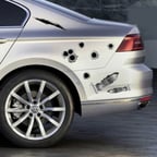 Kurşun İzi Araba Stickerı