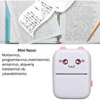 Sevimli Mini Taşınabilir Yazıcı Printer