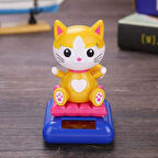 Güneş Enerjili Solar Sallanan Kedi