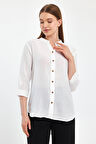 Müslin Hakim Yaka Gömlek - 1010