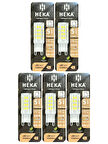(5 Adet) Heka 5W (37W) 6500K (Beyaz Işık) G9 Duylu Dim Edilebilir Led Kapsül Ampul