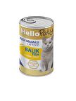 HELLO PATY YETİŞKİN BALIK ETLI KEDI KONSERVE MAMASI 24 ADET X 415 GR