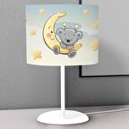 HET Concept Açık Mavi Bebek, Çocuk Odası Abajur Model 0008