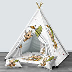 Beyaz Bebek, Çocuk Odası Minderli/Mindersiz Oyun Evi, Çadırı Model 1468