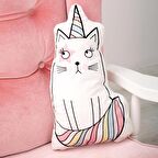 Beyaz Kedi Bebek, Çocuk Odası Uyku Arkadaşı Peluş Oyuncaklar Model 070