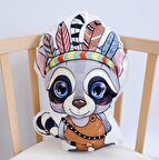 Gri Panda Bebek, Çocuk Odası Uyku Arkadaşı Peluş Oyuncaklar Model 078