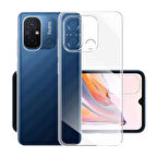 Xiaomi Redmi 12C Kılıf Kamera Korumalı Şeffaf Silikon