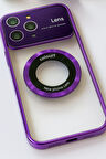İphone 14 Pro Max Kılıf Kamera Korumalı Magsafe Colourl Mor
