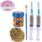 Mechanic Krem Lehim 138°C SN 42Gr Havya Uç Temizleme Flux Lehim Toplama CP-2015 Lehim Emme Teli 2,0 mm Set01