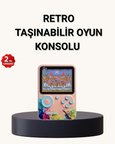 500 Klasik Oyunlu Retro Oyun Konsolu Taşınabilir ve TV Bağlantılı