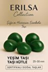 Sertifikalı Yeşim (Green Jade) Taşı Kütle 25–30 mm – Şifa ve Huzurun Sembolü
