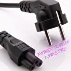 1.5 METRE 1,5MT 1.5M POWER KABLOSU YONCA LAPTOP NOTEBOOK ADAPTÖR GÜÇ ELEKTRİK ENERJİ AKTARMA KABLOSU