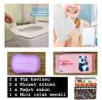 Taşınabilir Mini Hijyen ve Seyahat Seti, Pembe