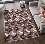 Hilton Halı ,Modern Yıkanabilir Kaymaz Taban Halı ,Salon Halısı ,Mutfak Halısı Yolluk