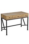 Sophia Siyah Metal Ahşap Çalışma Masası
