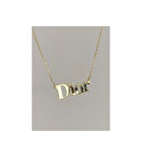 DİOR TARZI İSİM KOLYE GÜMÜŞ KİŞİYE ÖZEL