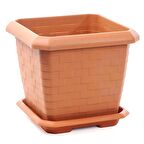 Hisar Kale Saksı 25,5 Litre - Kiremit Renk