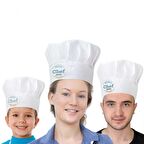 Kişiye Özel Baskılı Aşçı Şapkası (Çocuk-Genç-Yetişkin)