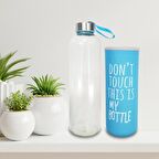 Renkli Kılıflı Cam Su Şişesi 750 ml