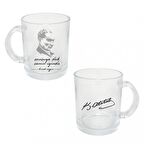 Kişiye Özel Atatürk Sonsuza Dek Baskılı Şeffaf Cam Kupa Bardak HK2314