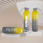 Kişiye Özel Renkli 1 LT Motivasyon Cam Su Matarası HK2705