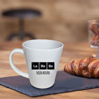 Kişiye Özel La Bebe Temalı Porselen Konik Beyaz Kupa HK2730