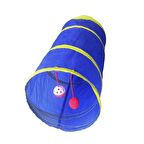 Eastland Çıngıraklı Kedi Tüneli Lacivert-Sarı 25 cmX55 cm
