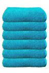 6Lı Paket Boya Tutmayan Mikrofiber El Yüz Spor Kuaför Havlusu 50X90 Cm