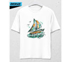 Sail Away Oversize T-Shirt Beyaz