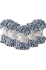 (5 Adet ) Puffy 428 El Örgü Ipliği 5'li Paket - 428 Orta Gri - 100 Gr. 9 Mt. Parmak Örgü Ipi
