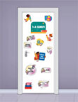 Okula Hoşgeldin Kapı Süsleme Stickerları