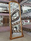 Ayna Denizi Matmazel Gold Model Altın Renk Dekoratif Ayaklı Boy Aynası