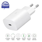 Samsung Galaxy S23 Plus 5G Uyumlu 25W Type-C Girişli Super Hızlı Şarj Cihazı Adaptör - İthalatçı Garantili - Beyaz