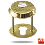 Aletçantam Çelik Kapı Rozeti Çelik Emniyet Aynası Sarı