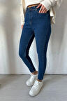 Mavi Yüksek Bel Pantolon Skinny Jeans